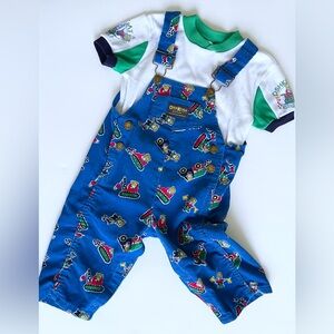 RESERVED PLEASE DON’T PURCHASE - Vintage ‘Mice At Work’ Oshkosh Set 18-24m